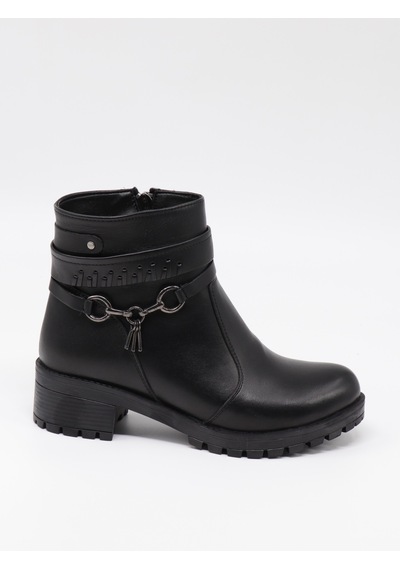 Nesilshoes Nesil Shoes Marr 829 Hakiki Deri İçi Kürklü Kadın Bot Siyah