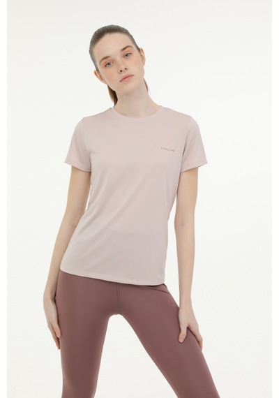 Lumberjack W Ct131 Basıc Modal C Nec Pembe Kadın Kısa Kol T Shirt Pembe