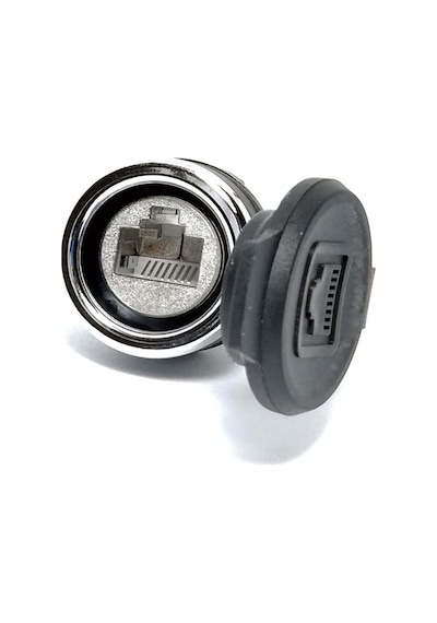 Emas Brj45  Rj45 Ethernet Bağlantı Soketi  22mm  Pano Tipi  Altın