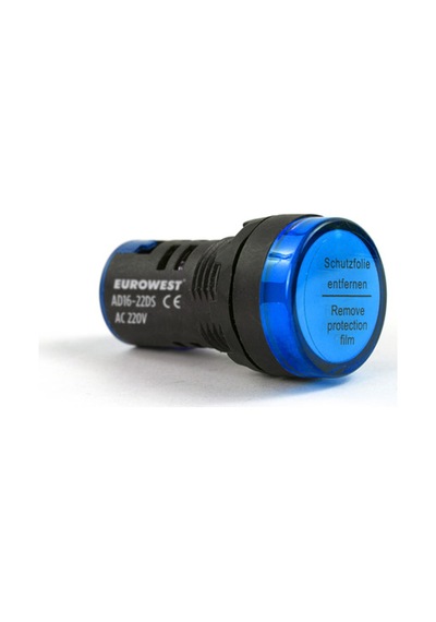 Ls-220-m Q22 220v Mavi Sinyal Lambası - 10'li Paket