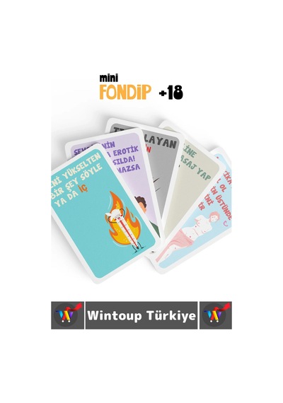 Eğlenceli Yılbaşı Parti Sevgili Grup Arkadaş Ortamı İçki Kart Oyunu Fondip Mini +18 55 Kart
