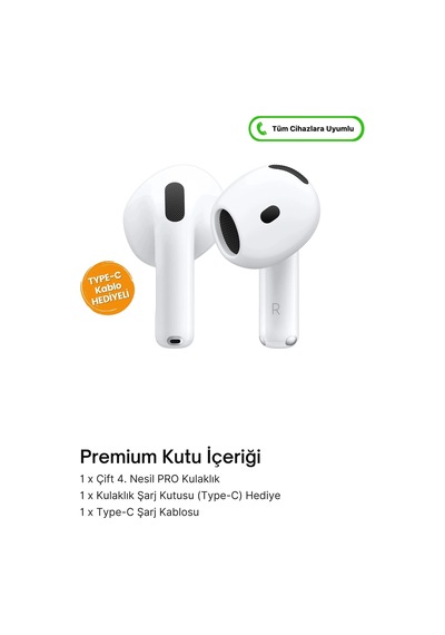 Yeni Seri Air.pods 4.nesil Bluetooth Kulak İçi Kulaklık Anc Samsung/ıphone/xiaomi/oppo/redmi Uyumlu