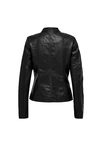 Only Kadın Siyah Deri Ceket Onlbandit Faux Leather Biker 15081400-blk 001