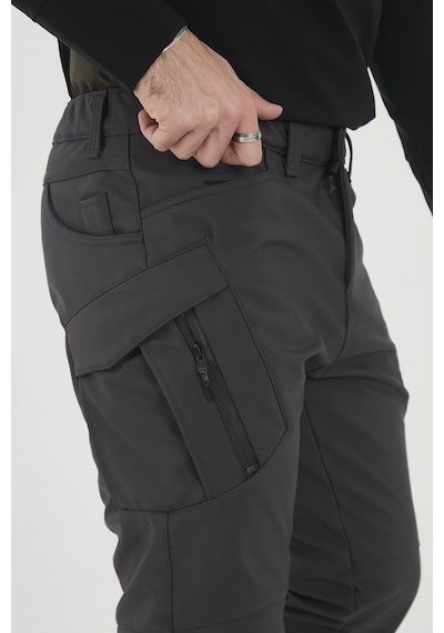 Camp Scoutland Camp594 Outdoor Tactical Softshell Su & Rüzgara Dayanıklı Kışlık Erkek Taktik Pantolon Antrasit