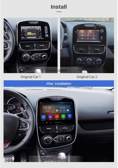 Renault Clio 4 Eski Kasa 2018-2019 Uyumlu Multi Medya Navi Gasyon Usb Kamera Carplayer 4 Ram