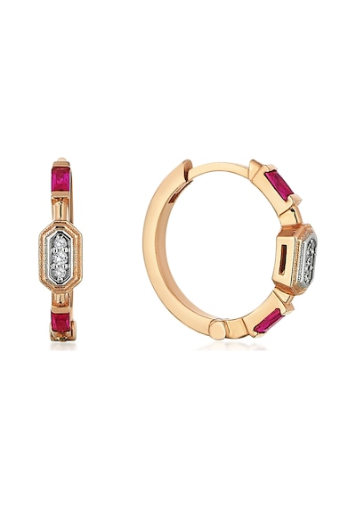 Reis Kuyumculuk T10701 Ruby Glow Earring