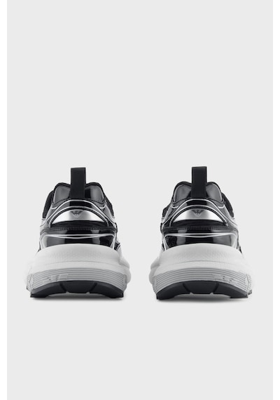Emporio Armani Bayan Ayakkabı Ew003056 Af19766 Mc372 Siyah-gümüş Siyah-gümüş