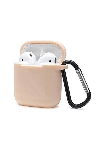 Newface - 652 - Airpods 2 2.nesil Sert Silikon Kılıf - Edntrend - - Bej