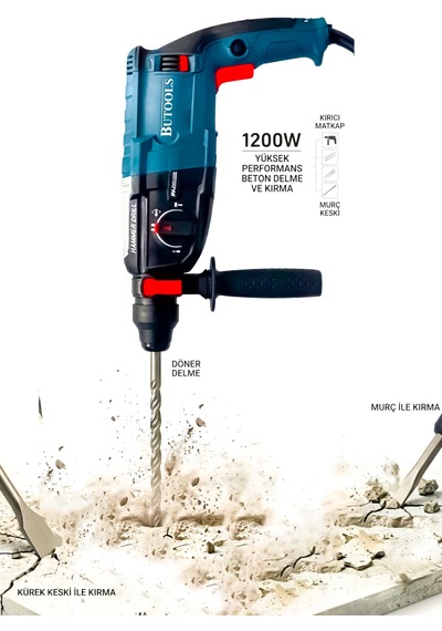 Butools ST-20 Kırıcı Delici Hilti Matkap Mavi