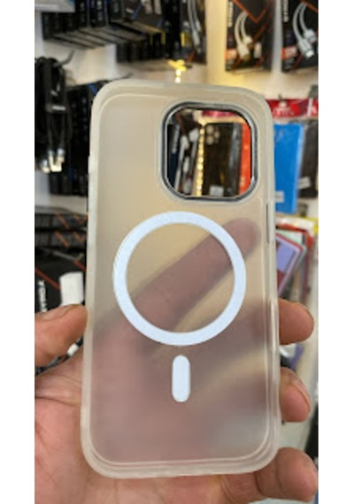 Apple iPhone Uyumlu  16 Pro Kamera Korumalı Mat Magsafe Wireless Şarj Destekli Renkli 45679