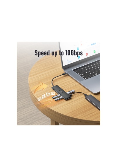 Lemorele Tc300, Type-c Çoklayıcı Hub - Çift Hdmı - 10gbps Usb 3.1 - 10 Portlu 100w Pd Şarjlı Docking Station