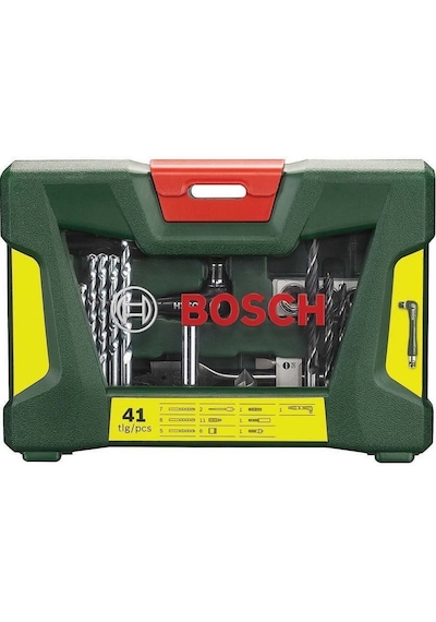 Bosch 41 Parça Delme Vidalama Seti Açılı Tornavidalı
