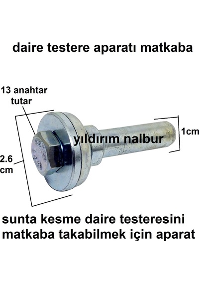 Daire Testere Aparatı Matkaba Testere Takma Aparatı