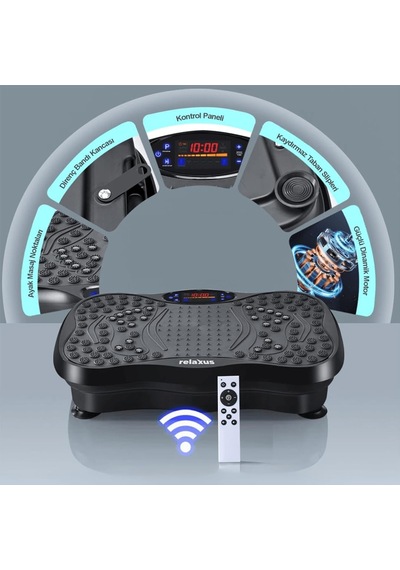 Yüksek Titreşimli Egzersiz Platformu Bluetooth Masaj Aleti Ev Fitness Cihazı Direnç Lastiği Hediye