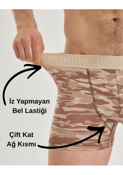 Mercan Kamuflaj Desenli Boxer Bej -tahriş Etmeyen Bel Lastikli-esnek Pamuklu Kumaş-geniş Beden Aralğ S-5xl Krem Mercan Kamuflaj Desenli Boxer Bej -tahriş Etmeyen Bel Lastikli-esnek Pamuklu Kumaş-geniş Beden Aralğ S-5xl Krem