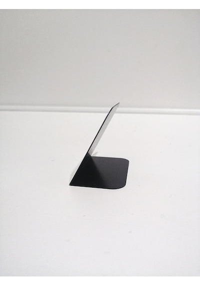10 Ad Silinebilir Karatahta Etiket Stand 4x4,5 Cm Siyah Etiket