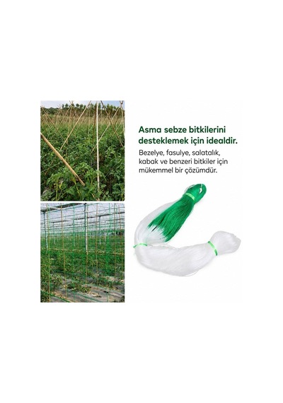 Sunup Sn-38879 Bitki Tırmanma Ağı 1.5x100 M Yeşil