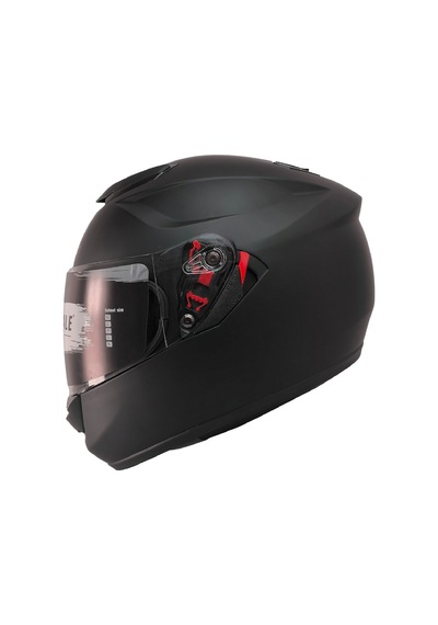 Free M CE Sertifikalı Güneş Vizörlü Full Face Motosiklet Kaskı Mat Siyah