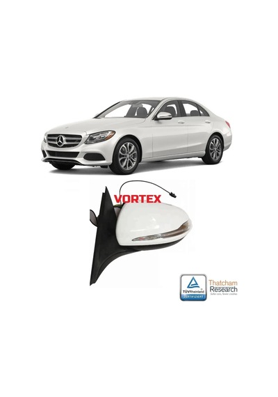 Mercedes - Dış Dikiz Ayna Sol Beyaz Isıt.kat W205 2014-