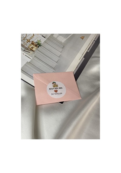 Iyi Tatiller Sevimli Sticker Mat Etiket 4 Cm 40 Adet Çok Renkli