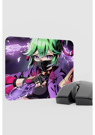 Kuki Shinobu Genshin Impact Anime Oyuncu V3 - 22x18 Gaming Mouse Pad Fare Altlığı