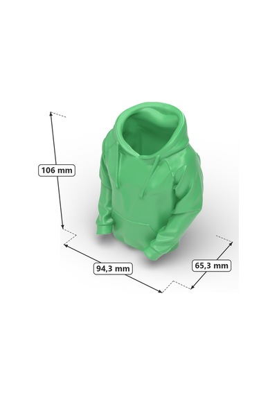 Hoodie Tasarımlı Dekoratif Kalemlik Yeşil