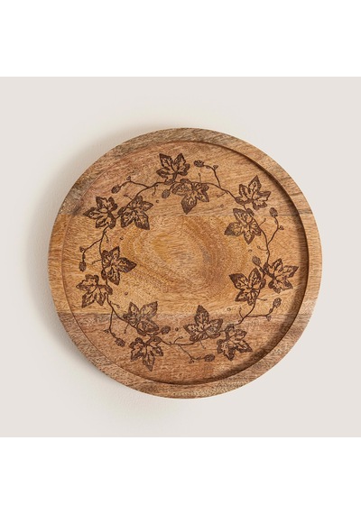 Fia Ahşap Sunum Tabağı 30x30x2.5cm Natural