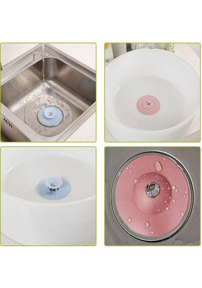 Küvet Lavabo Banyo Tıkacı Süzgeci Gider Tıkacı 2 Kademeli Tıkaç
