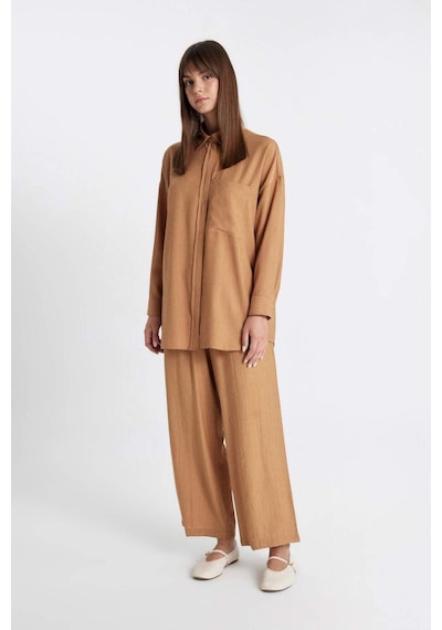 DeFacto Geniş Paça Basic Düz Harem Pantolon C6483AX24SMBN153
