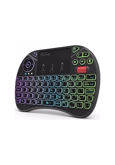 Zenvia Rgb Işıklı Mini Kablosuz Klavye Touchpad Combo, Bluetooth Ve 2.4g Smart Tv Kumandası Znv2026 Çok Renkli