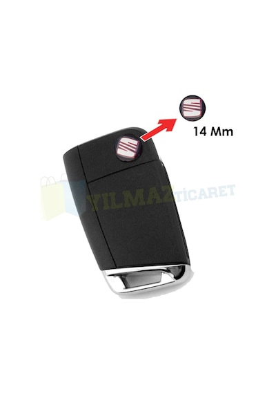 Seat Metal Alaşım Anahtarlık Logo Amblem 14mm Anahtarlık Değildir