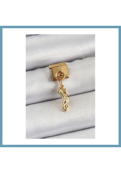 Bezos 316l Çelik Sallantılı Deniz Atı Model Gold Renk Nomination Charm Mbt06