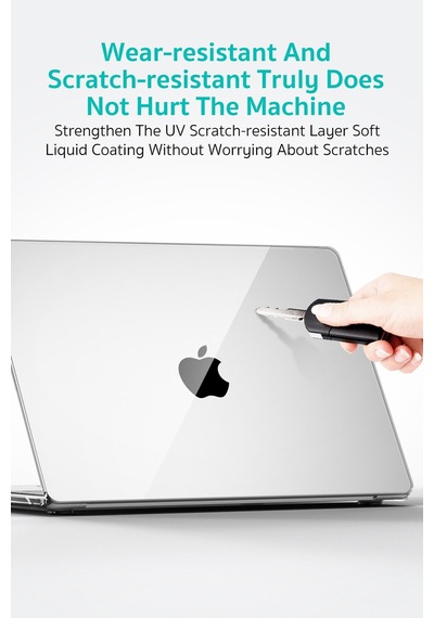 MacBook Neo A3404 Uyumlu Ultra İnce Kristal Sert Kılıf Hardcase Şeffaf
