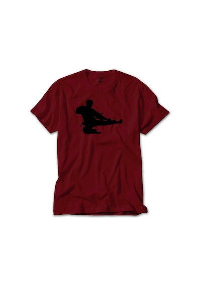 Taekwondo Karate Silhouette Yeşil Tişört