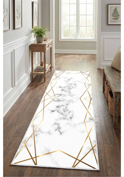 Platin Gold Salon Mutfak Yatak Odası Yıkanabilir Yolluk