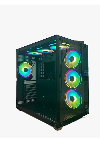 Gameforce Atlantis 7×120 MM Fanlı Rgb Kumandalı Kontrolcülü E-ATX Oyuncu Bilgisayar Kasası
