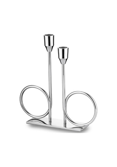 Jumbo Alula Stand Şamdan Silver Diğer