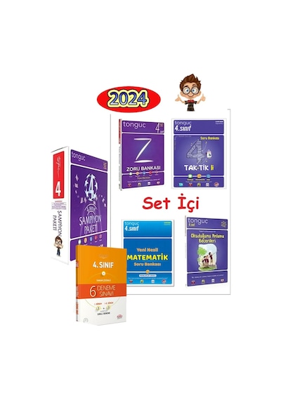 Tonguç Akademi 4. Sınıf Şampiyon Paketi + Deneme Paketi