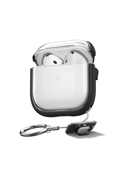 Apple Airpods 2/1. Nesil Kılıf Renkli Kenar Kilitli Kapak Beyaz