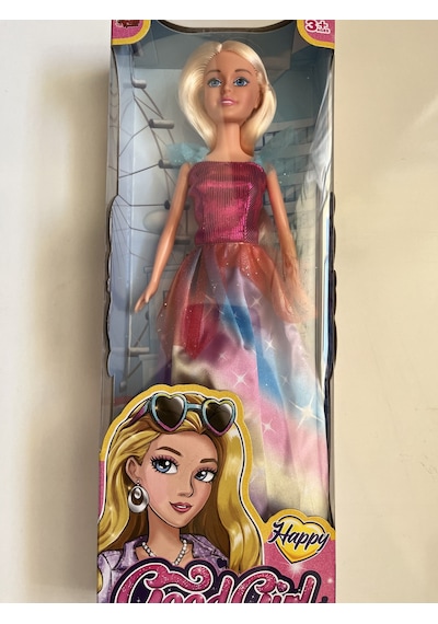 Renkli Elbiseli Sarı Saçlı Bebek 30 Cm Model Oyuncak Bebek Model Bebek