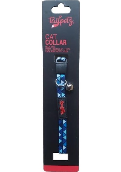 Tailpetz Cat Color Easy & Safety Lock Mosaic Ayarlanır Kedi Boyun Tasması