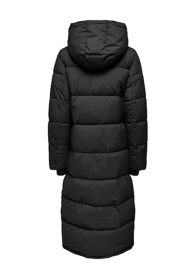 Only Kadın Onlann Kapüşonlu Uzun Puffer Mont 15287913 Siyah