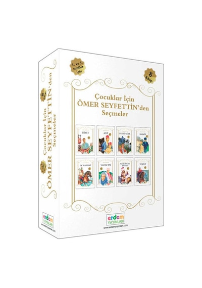 Çocuklar İçin Ömer Seyfettin'den Seçmeler 8 Kitap Takım - Ömer Seyfettin - Erdem Yayınları