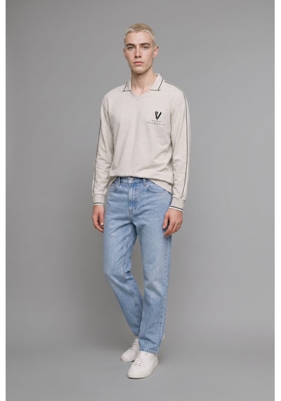 Defacto Vıkıngs Valhalla Boxy Fıt Baskılı Sweatshırt H1527ax26augr369 Gri-gr369
