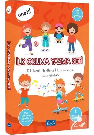 1. Sınıf Anetil - İlk Okuma Yazma Seti 10 Kitap Set Renkli Res...