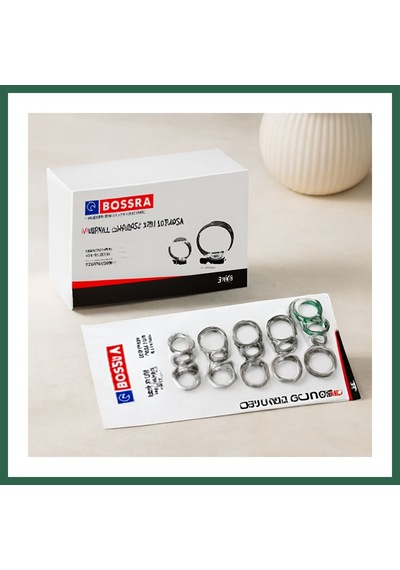 Bezos Metal Hortum Kelepçesi Seti 8-18mm 11- 13-23mm 18-25mm 14-27mm Bzs01 Standart
