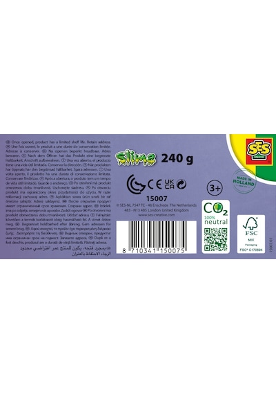 Ses Creative Slime Karanlıkta Parlayan 2 x 120 G