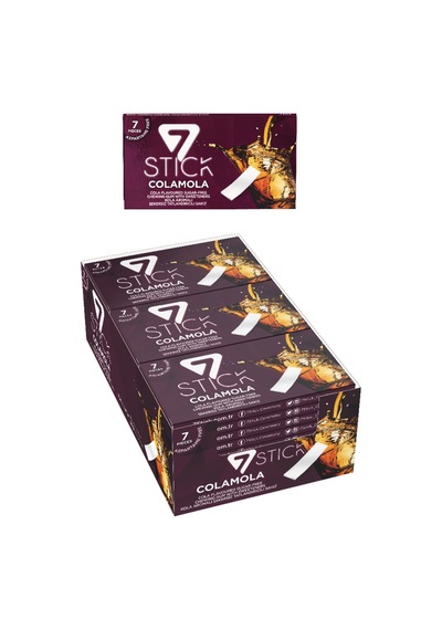 Şekersiz 7'li Kola Aromalı Sakız 14,5gr 24 Adet
