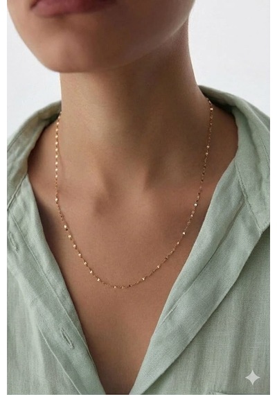 925 Ayar İtalyan Ezme Zincir.rose.gold.rodaj Gümüş