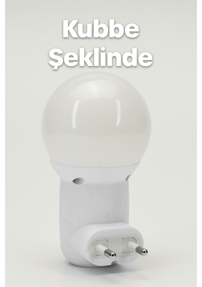 2li Gece Lambası Kubbe Tip 2 Mod Sarı-beyaz Işık Koridor Hol Işığı Uyuma Işığı Beyaz+pembe Gc11 Mavi
